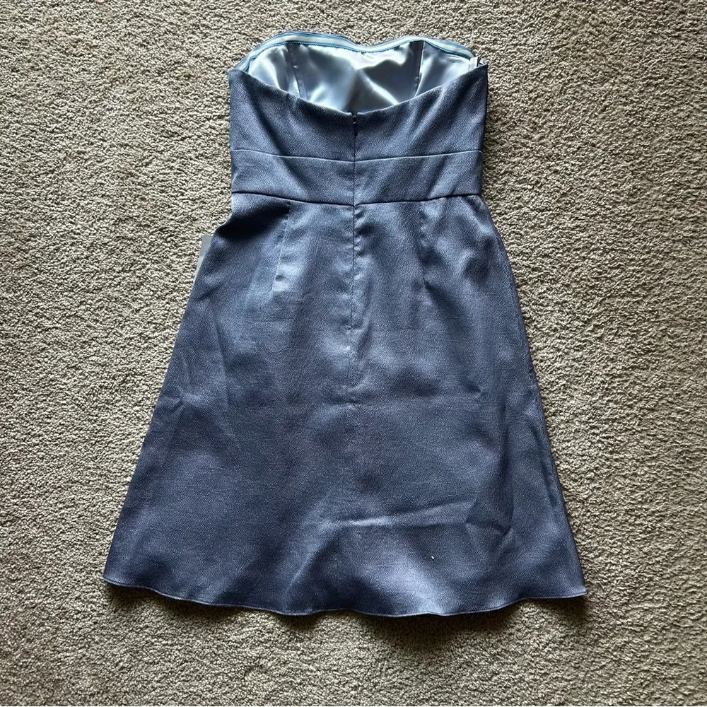 NWT JENNY‎ YOO Strapless Pleated Mini Dress